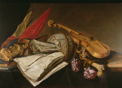 Une nature morte de vanité, 1663 - Jan van Dalen